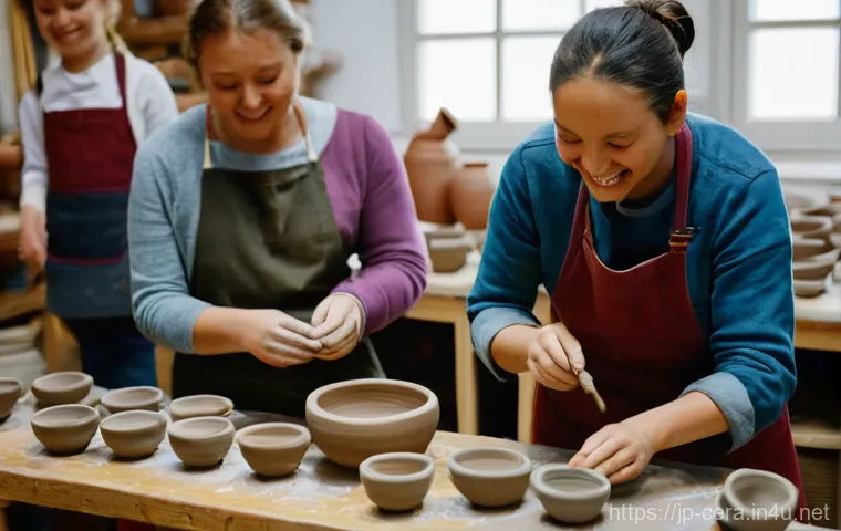 미술세라믹 경력 개발 팁 - **Prompt: A collection of exquisitely handcrafted Kiyomizu-yaki style ceramic tea bowls, showcasing ...