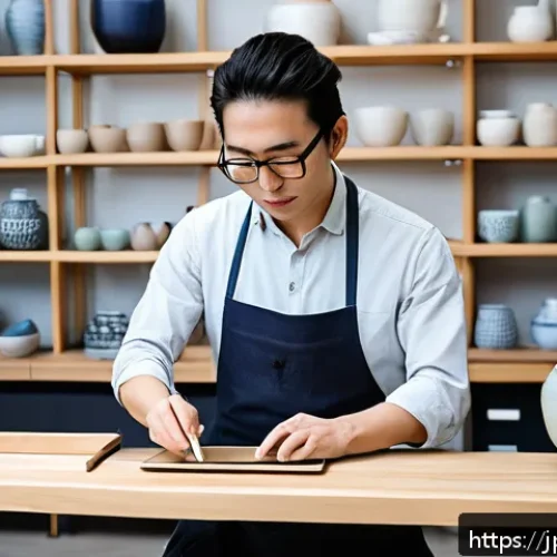 미술세라믹 전문가 연봉 - A modern Japanese ceramic artist&rsquo;s studio blending traditional pottery techniques with cutting-edge ...